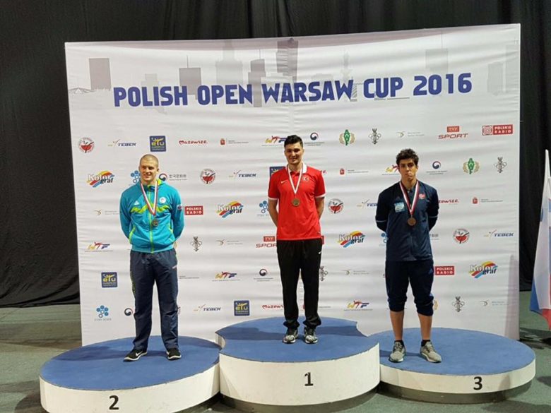 Bronse til Mohammed Elhatri. Foto: Taekwondo Polish Open - Warsaw Cup G1 