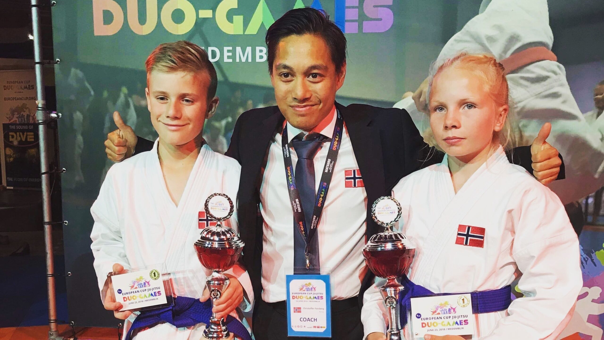 Gull til Norge i European Cup Ju jitsu Duo Games i helgen