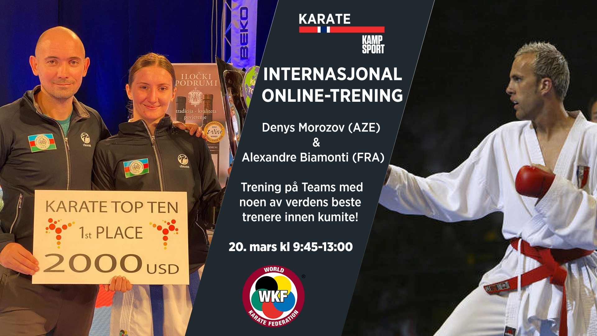 WKF: Velkommen til internasjonal Teams-trening!