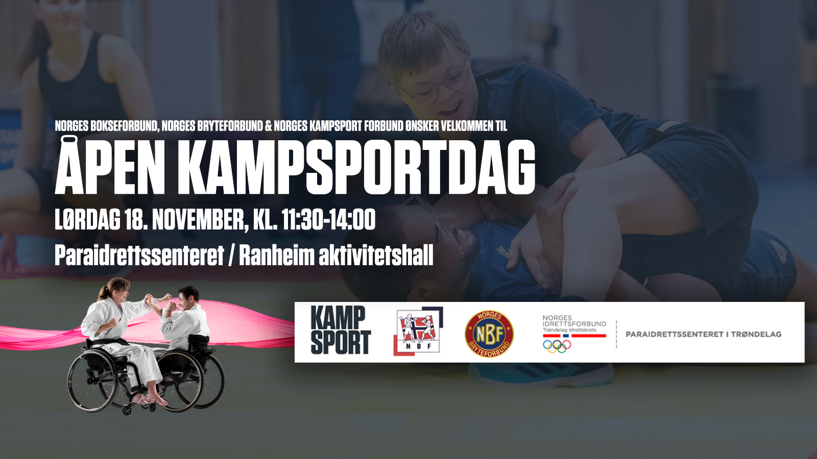 Para: Velkommen til åpen kampsportdag i Trondheim!