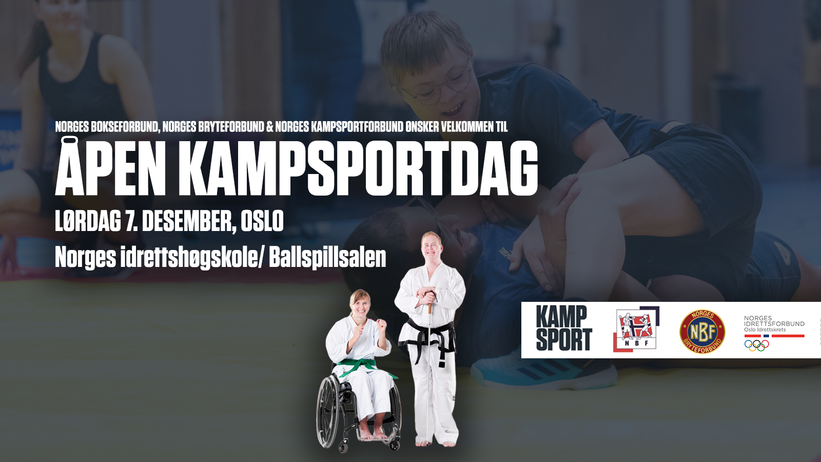 AVLYST – Åpen Kampsportdag Oslo 7. desember