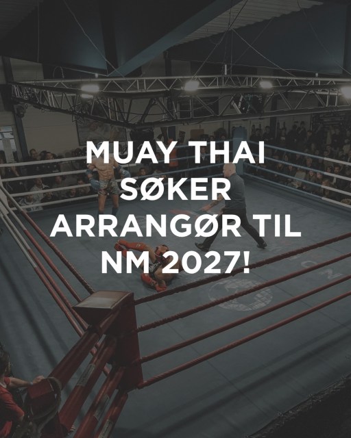 Vil din klubb arrangere NM i Muay Thai i 2027?👊🏼
Frist for å søke er 1.oktober 2026.
Søk via link i bio!
